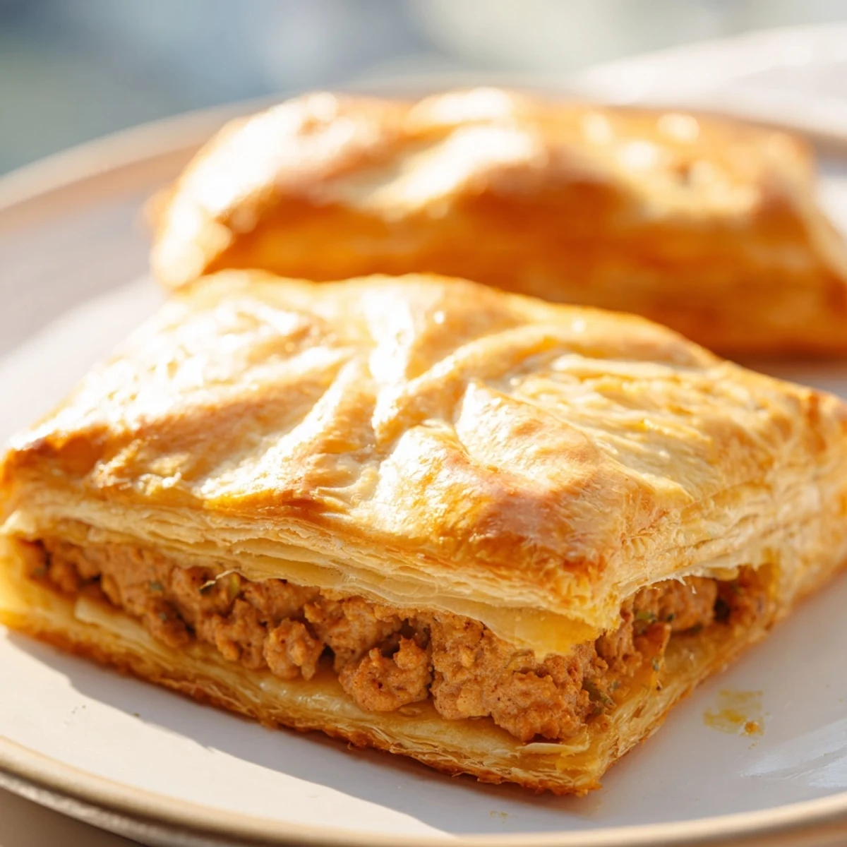 Warm Pate Chaud pastries arranged on a plate for a snack or appetizer.