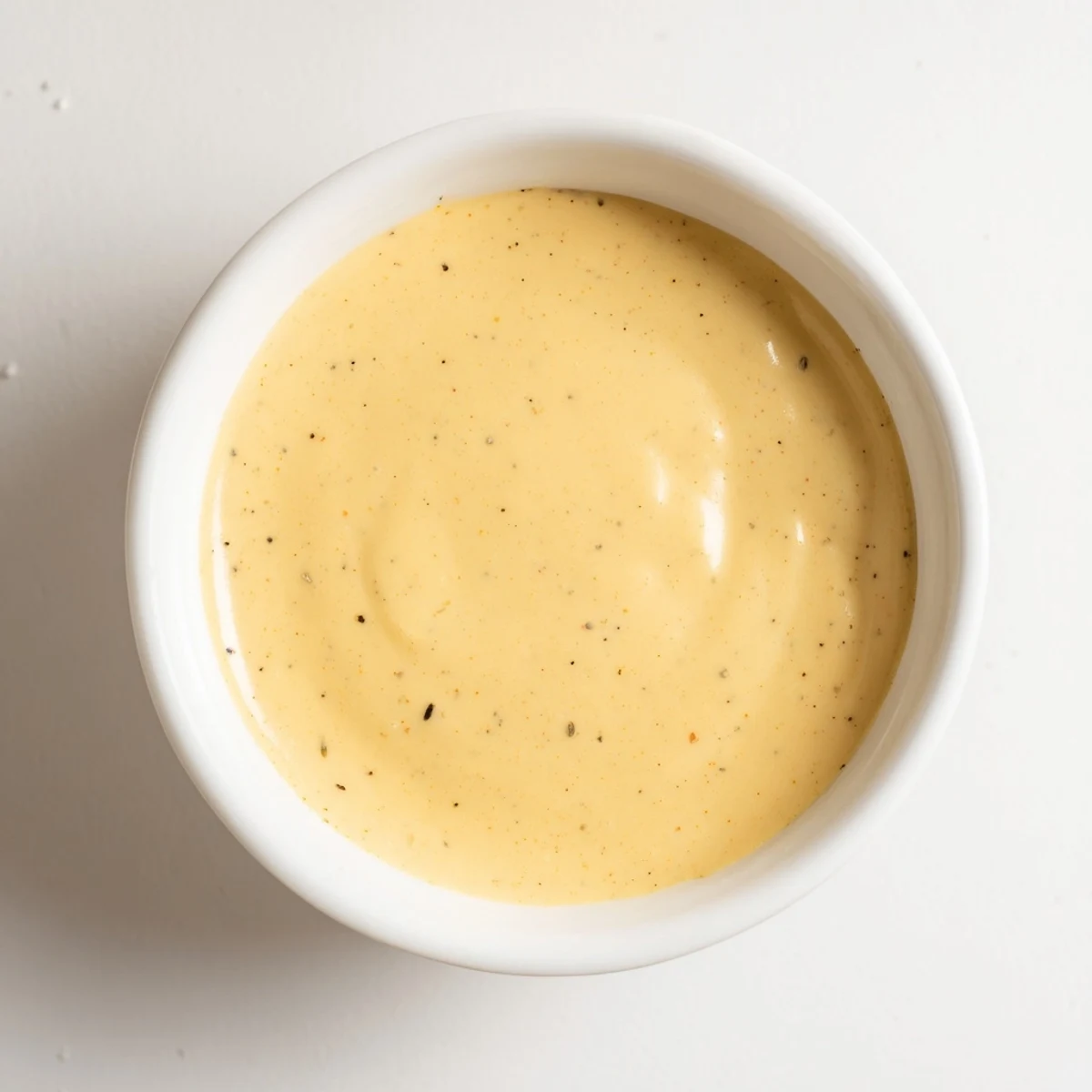 Vibrant Snappy Cheddar Sauce served alongside crispy nachos and fresh vegetables for dipping.