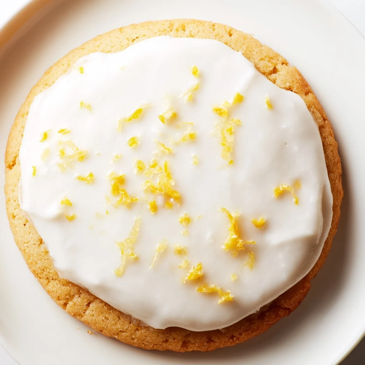 Buttery lemon frosted cookies with bright citrus glaze, freshly baked and ready to serve