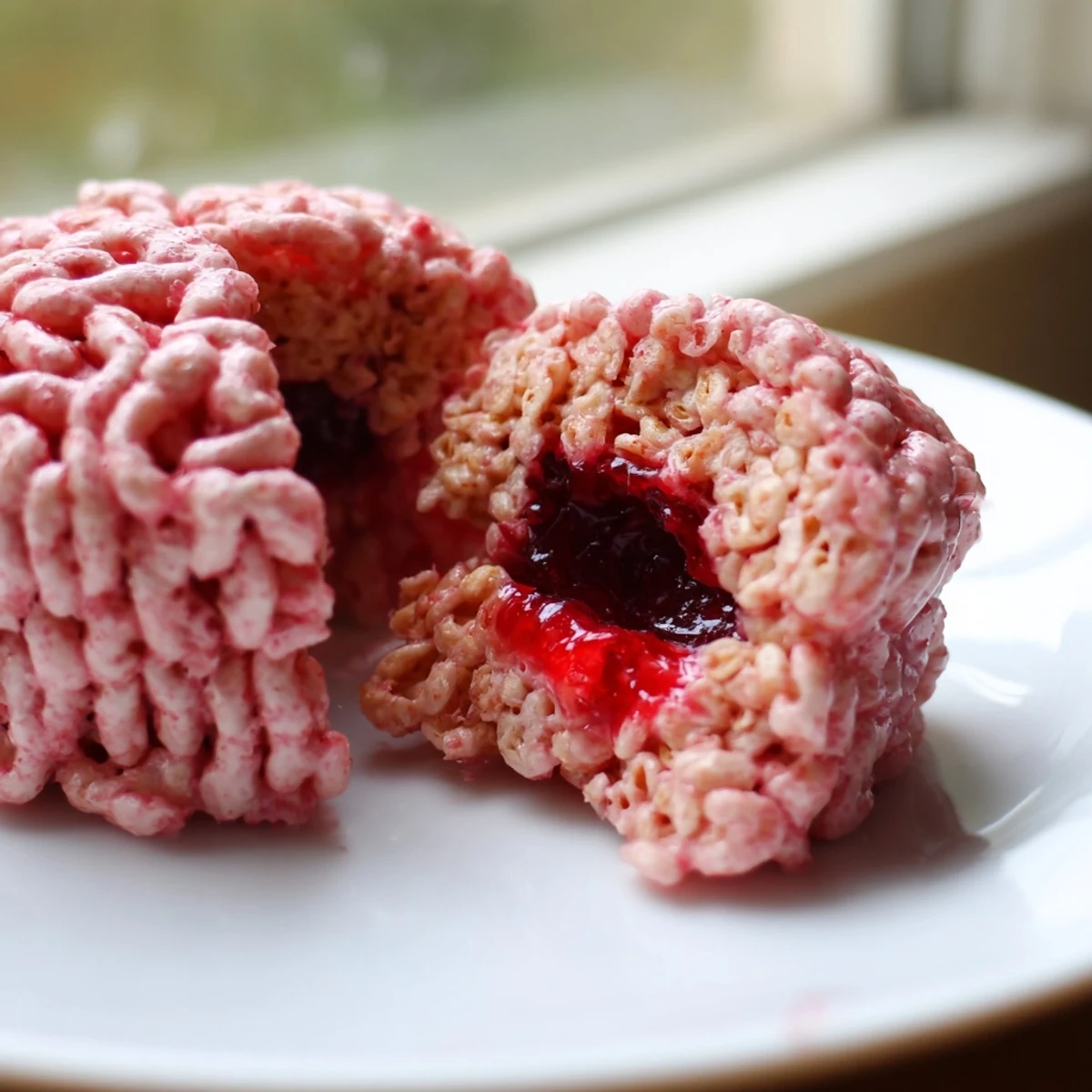 Spooky Stuffed Crispy Rice Brain
