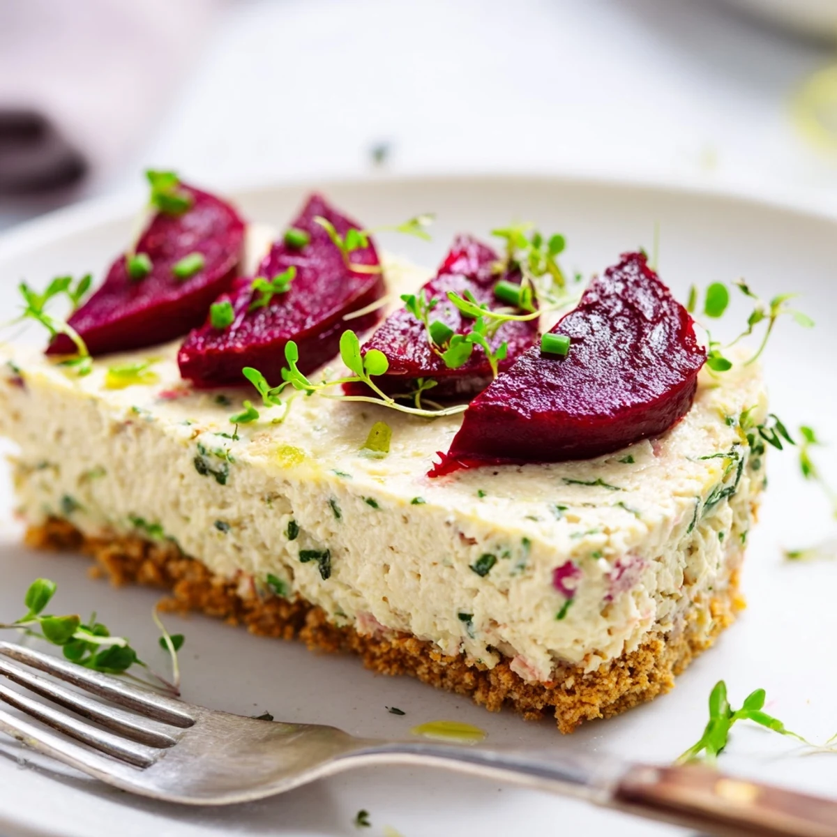 Savoury Cheesecake With Roasted Beetroot