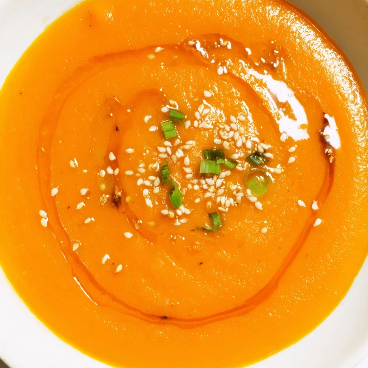 Steaming Carrot Ginger Miso Soup Recipe with bright ginger aroma and toasted sesame