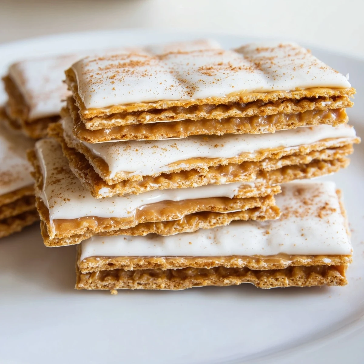 Warm churro saltine white toffee fresh from the oven dusted with spiced cinnamon sugar