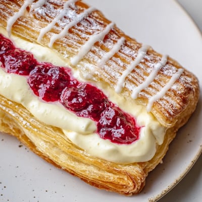 Sourdough Discard Raspberry Cream Cheese Danishes