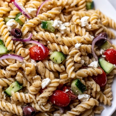 Greek Pasta Salad Mediterranean
