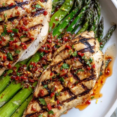 Grilled Asparagus Chicken Calabrian